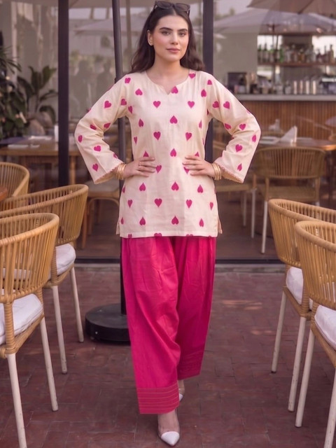 SZN Women Printed Regular Kurta with Patiala - Image 3