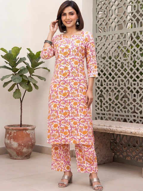 Nayo Floral Printed Tunic with Trousers