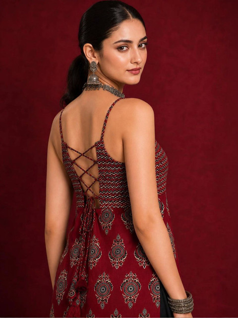 Ethnic Junction Women Ethnic Motifs Printed Kurta - Image 2