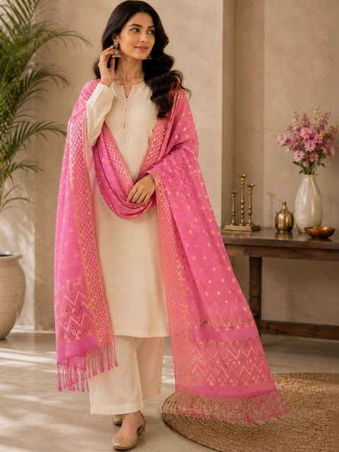 STUTI FASHION Woven Design Dupatta with Zari - Image 2