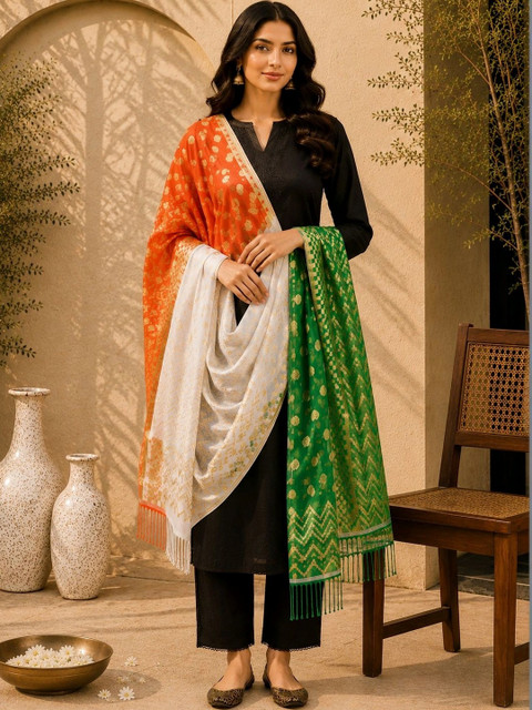 STUTI FASHION Woven Design Dupatta