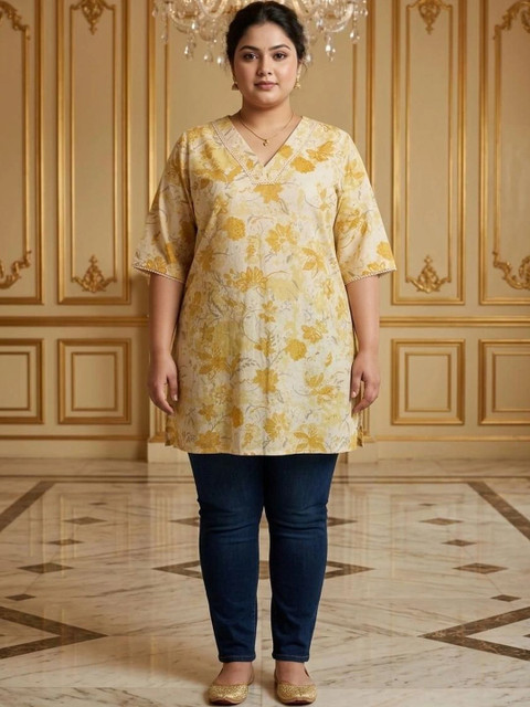 KALINI Women Floral Printed Floral Kurta