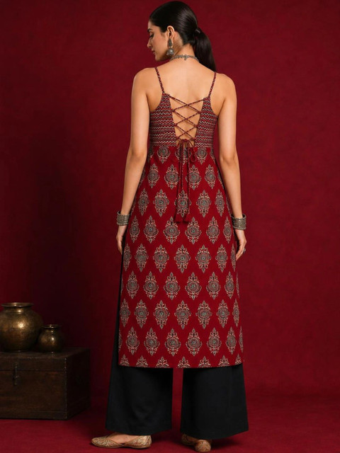 Ethnic Junction Women Ethnic Motifs Printed Kurta - Image 5