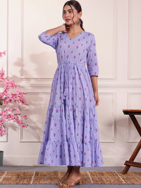 Aramya Floral Print Maxi Dress - Image 6