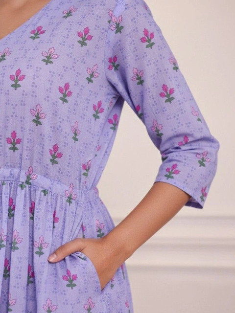 Aramya Floral Print Maxi Dress - Image 7