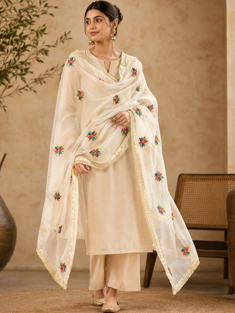 STUTI FASHION Embroidered Dupatta with Thread Work
