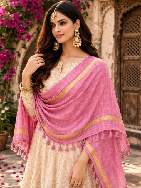 STUTI FASHION Woven Design Art Silk Dupatta