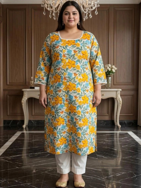 KALINI Women Floral Printed Floral Kurta