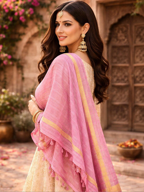 STUTI FASHION Woven Design Art Silk Dupatta - Image 2