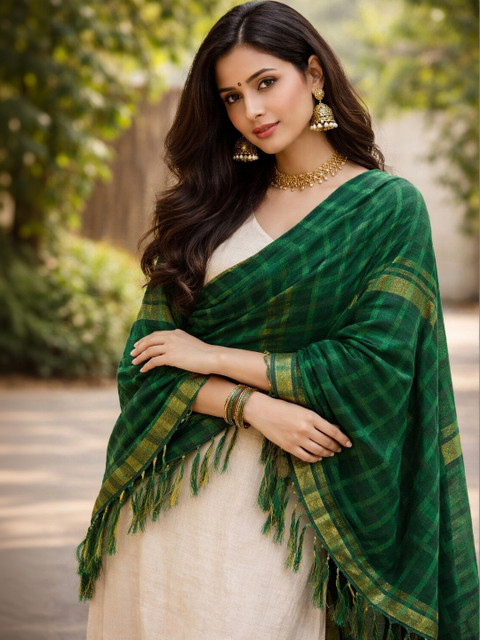 STUTI FASHION Women Woven Design Art Silk Dupatta