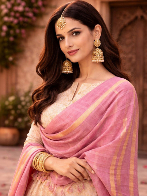 STUTI FASHION Woven Design Art Silk Dupatta - Image 3