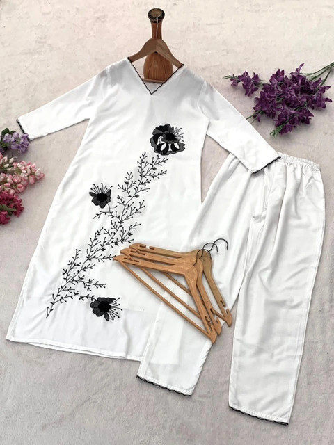 Komurr Embroidered Tunic with Trousers - Image 4