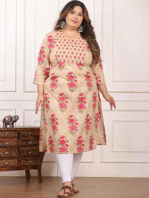 MF Hayat Women Floral Printed Floral Kurta