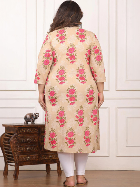 MF Hayat Women Floral Printed Floral Kurta - Image 6