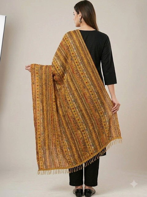 IVAARA Ethnic Motifs Embroidered Dupatta with Thread Work - Image 2