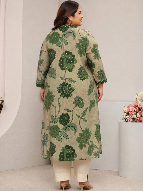 EXTRA LOVE BY LIBAS Women Floral Printed Floral Kurta - Image 3