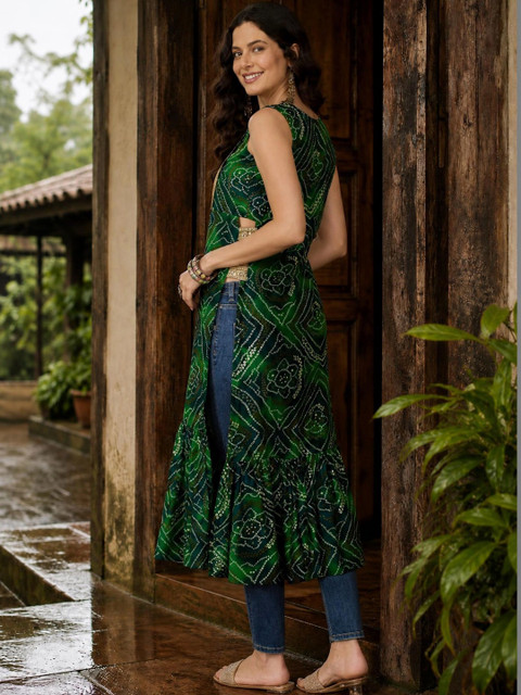 KALINI Women Bandhani Kurta - Image 5