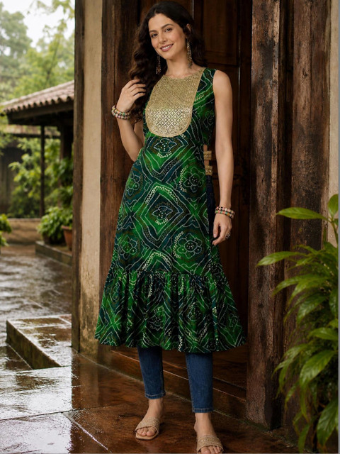 KALINI Women Bandhani Kurta - Image 3