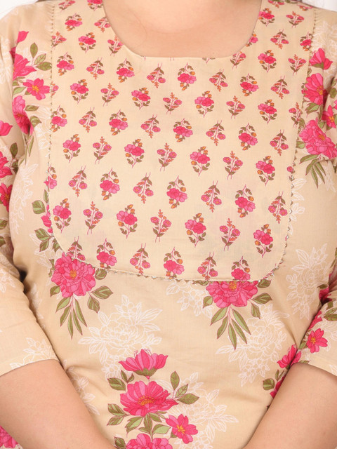 MF Hayat Women Floral Printed Floral Kurta - Image 5