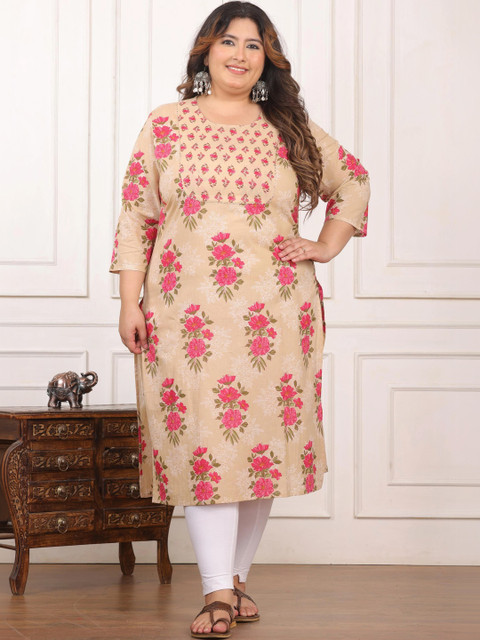 MF Hayat Women Floral Printed Floral Kurta - Image 2