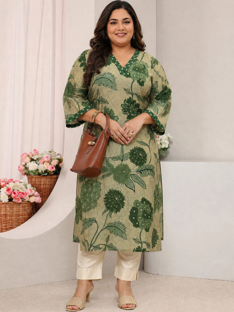 EXTRA LOVE BY LIBAS Women Floral Printed Floral Kurta - Image 2