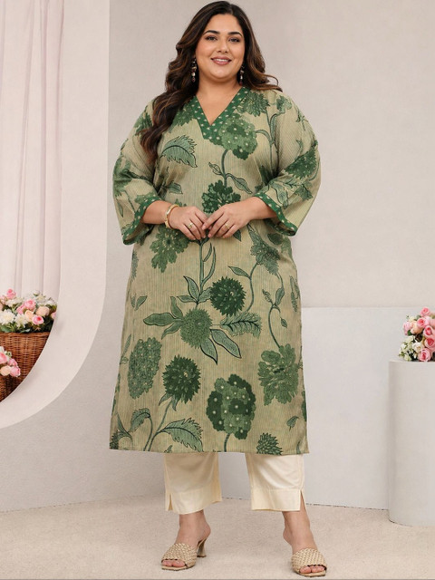 EXTRA LOVE BY LIBAS Women Floral Printed Floral Kurta