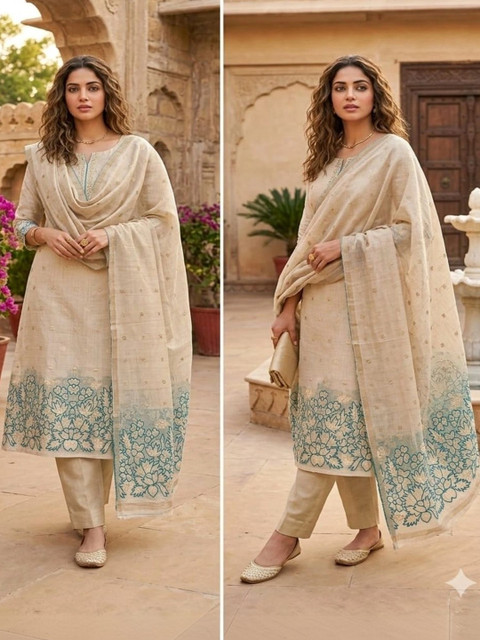 F 13 STUDIO Unstitched Dress Material