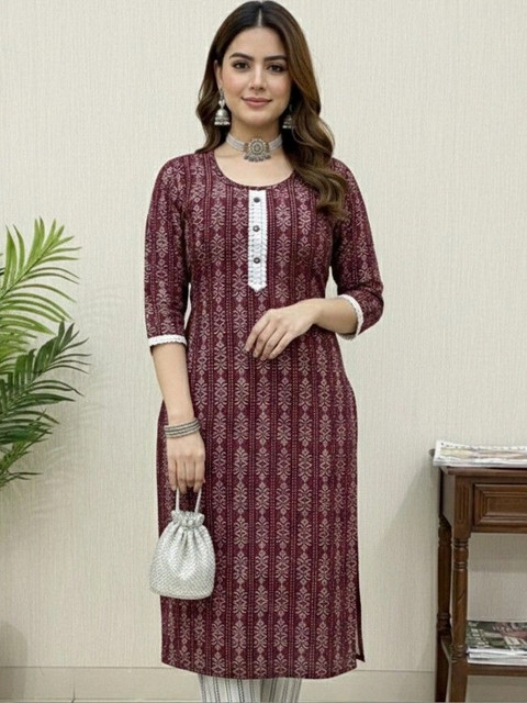 Sypher Boutique Women Ethnic Motifs Printed Dobby Handloom Kurta