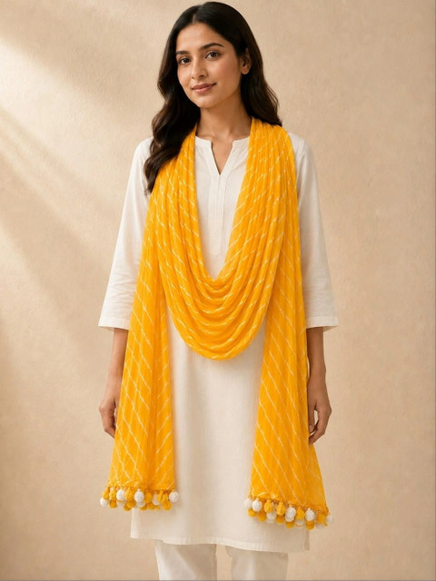 SAHINA DUPATTA Leheriya Printed Chiffon Dupatta