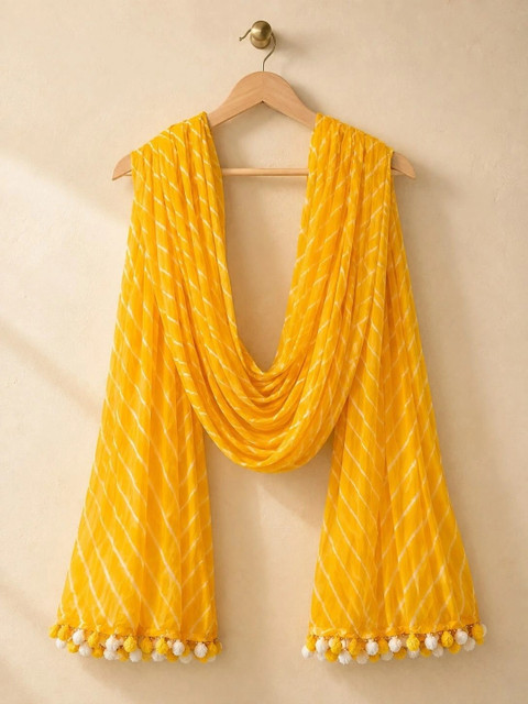 SAHINA DUPATTA Leheriya Printed Chiffon Dupatta - Image 2