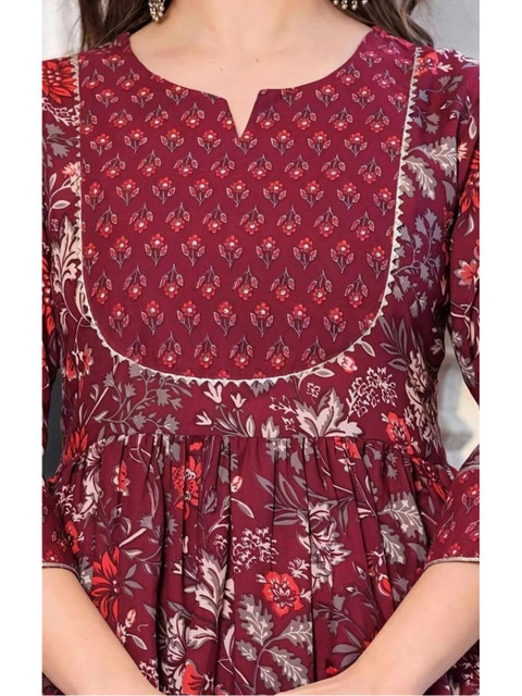 Chhipa Prints Women Floral Printed Empire Kurta with Trousers & With Dupatta - Image 4