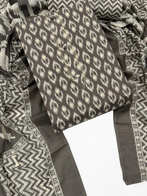FashionsEye Printed Pure Cotton Unstitched Dress Material