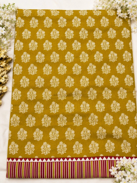 Krishna Tanna Printed Pure Cotton Unstitched Dress Material - Image 3