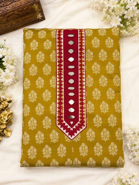 Krishna Tanna Printed Pure Cotton Unstitched Dress Material - Image 2