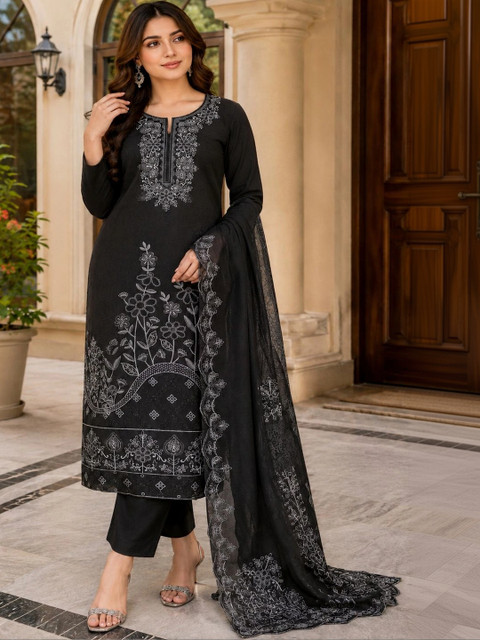 LEBBISKA Pure Cotton Unstitched Dress Material