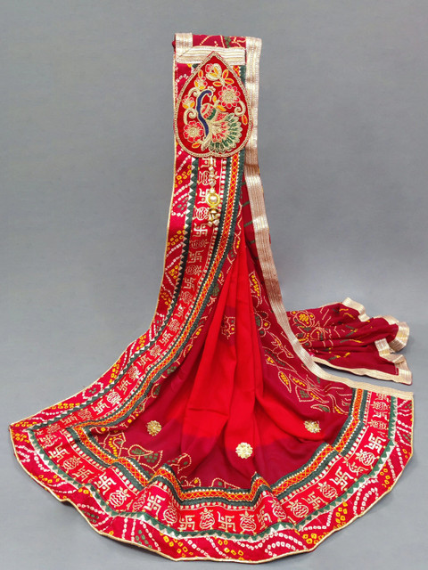 Ranisatiya creation Women Ethnic Motifs Bandhani Dupatta with Thread Work - Image 6
