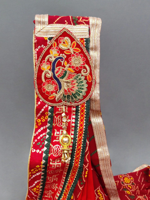 Ranisatiya creation Women Ethnic Motifs Bandhani Dupatta with Thread Work - Image 5