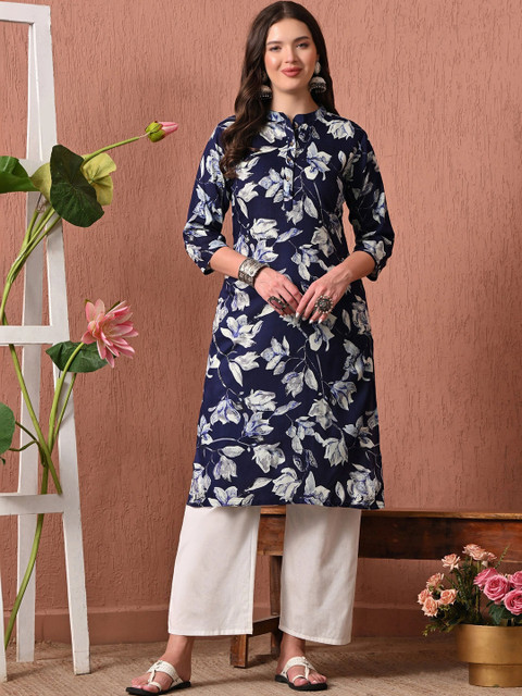 Sangria Women Floral Printed Floral Kurta