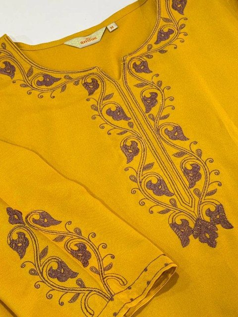 Anouk Women Embroidered Thread Work Kurta - Image 6