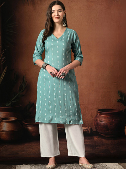 Sangria Women Ethnic Motifs Printed Kurta
