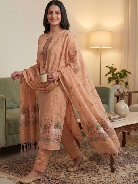 LADAKVAYI Printed Unstitched Dress Material - Image 4