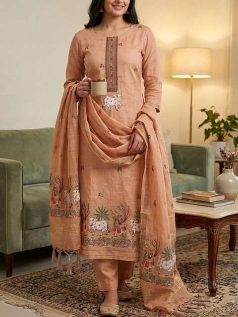 LADAKVAYI Printed Unstitched Dress Material