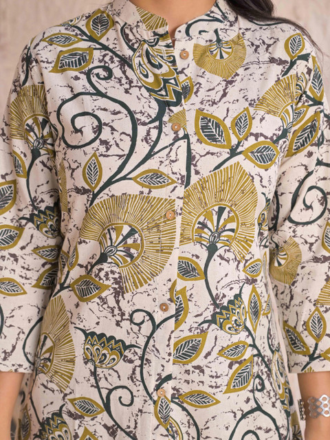 SAANWRI Women Floral Printed Indie Florals Kurta - Image 7