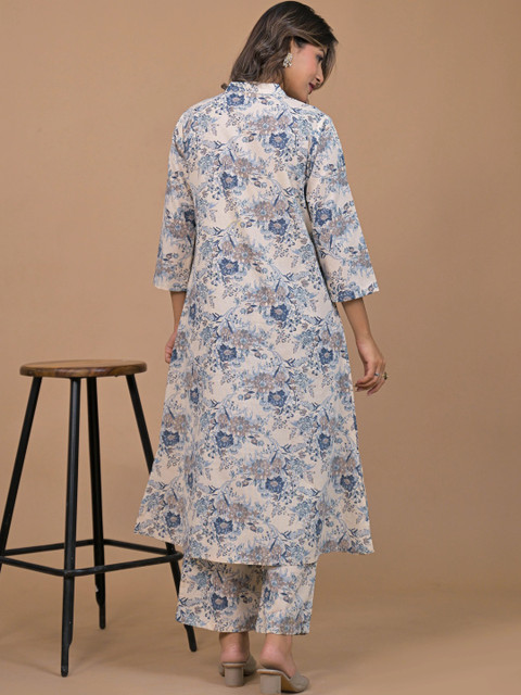 SAANWRI Women Floral Printed Floral Kurta - Image 6