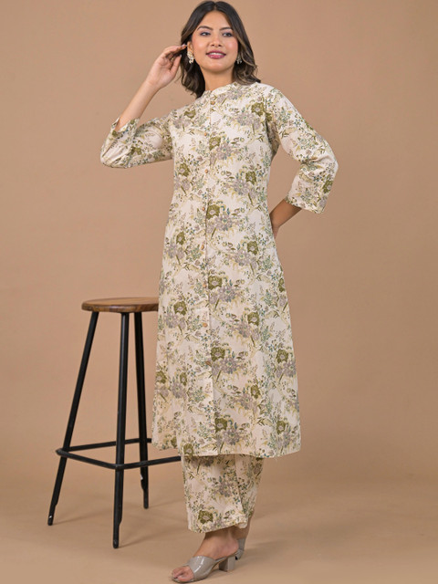 SAANWRI Women Floral Printed Floral Kurta - Image 5