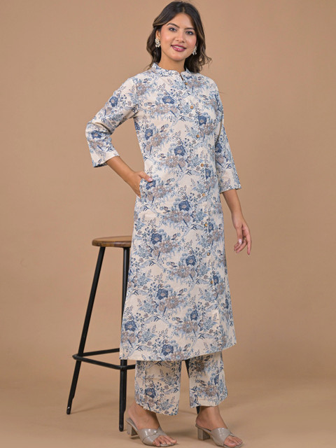 SAANWRI Women Floral Printed Floral Kurta - Image 4