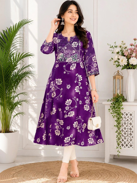 SHIFZ Women Floral Printed Floral Kurta