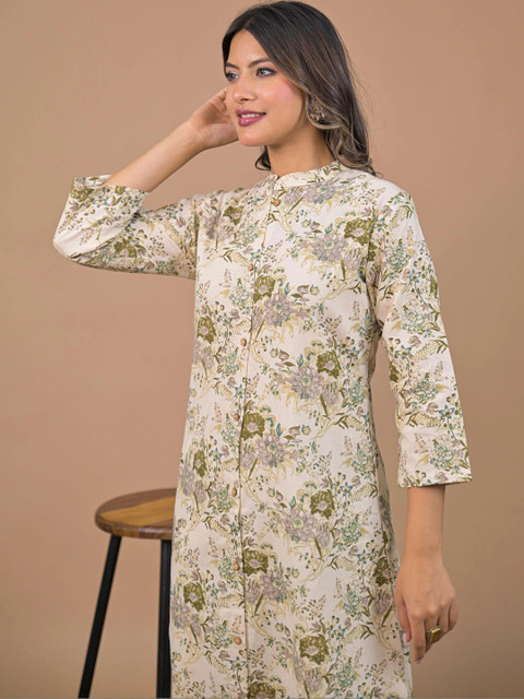 SAANWRI Women Floral Printed Floral Kurta - Image 2