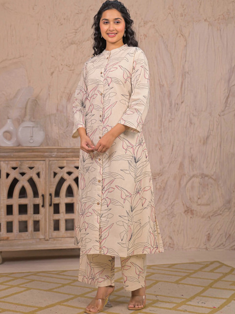 SAANWRI Women Floral Printed Floral Kurta - Image 5