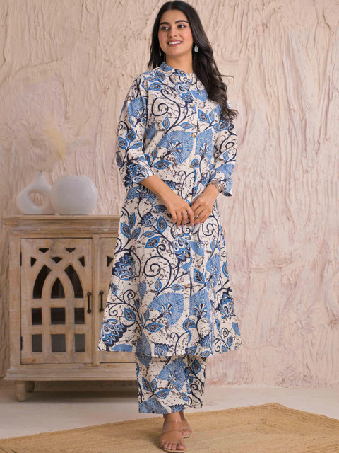 SAANWRI Women Floral Printed Kurta - Image 5